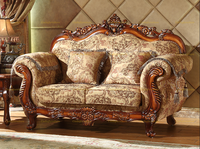 Canapés antiques de style classique sculpté haut de gamme, structure en bois massif, canapé en tissu, design simple et luxueux, ensemble de canapés en tissu.