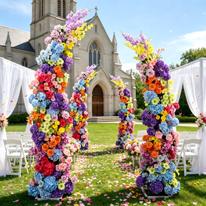 Arco de Flores Artificiales al por Mayor para Bodas - Directo de Fábrica, Diseños Personalizados Disponibles - Product Image 1