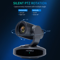 FEELWORLD NDI PTZ Control Suite : Caméra NDI10X 4K avec zoom 10x, IA et PoE + Contrôleur joystick KBC20N 255-Cam