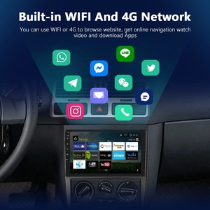 Podofo 9 pollici Android Autoradio per <span class=keywords><strong>VW</strong></span> <span class=keywords><strong>Golf</strong></span> 2004-2008/<span class=keywords><strong>Bora</strong></span> 2004-2006 Autoradio Carplay Android Auto GPS Wifi Hifi Audio FM - Product Image 3