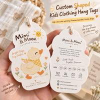 Maßgefertigte Baumwollpapier-Anhänger für Kinderbekleidungsmarken Kleidungsetiketten Logo-Druck Bekleidungszubehör Hersteller Exporteur Co.