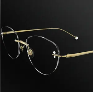 Wholesale Eyewear Metal Good Price Titanium Spectacle Frames Eyeglasses Manufacturer