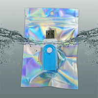 Sac d'emballage pour bijoux, personnalisé, à impression holographique laser, refermable, de qualité alimentaire, résistant à l'humidité, très vendu