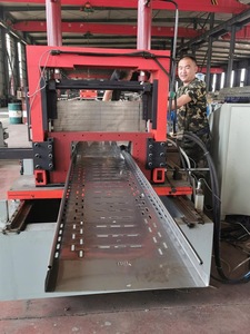 जस्ती लोहा स्टील शीट पंचिंग छेद केबल ट्रे कोल्ड रोल/रोलिंग फॉर्मिंग/पूर्व बनाने की मशीन - Product Image 3