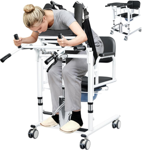 180 °   Silla <span class=keywords><strong>de</strong></span> transferencia <span class=keywords><strong>de</strong></span> pacientes con asiento dividido y inodoro, capacidad <span class=keywords><strong>de</strong></span> 440 lb, silla elevadora multifunción <span class=keywords><strong>de</strong></span> alta resistencia <span class=keywords><strong>para</strong></span> el cuidado en el hogar - Product Image 1