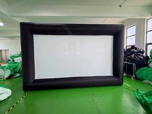 Pantalla de Proyección Inflable de 16 Pies, Tela Oxford con Soplador de Aire, Tela de Cristal Negra, <span class=keywords><strong>Cine</strong></span> al Aire Libre, Publicidad, Fiestas Familiares - Product Image 3
