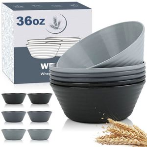 Juego de Tazones para Sopa Irrompibles, Aptos para Microondas, Hechos de Plástico de Paja de Trigo - Product Image 4