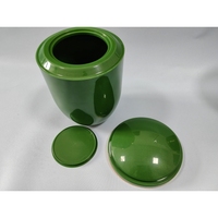 Urne à cendres et Urne de crémation PA007 de couleur vert herbe et matière plastique ABS