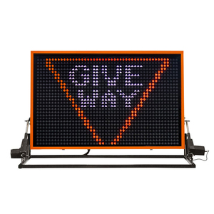 จอแสดงผลข้อมูลจราจรแบบแปรผัน LED สำหรับกลางแจ้ง ทำจากอะลูมิเนียม กันน้ำระดับ IP67 เพื่อความปลอดภัยในการจราจร - Product Image 1