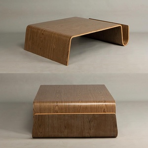 Bàn Cà Phê Hình Đặc Biệt Chiều Cao Thấp Cho Phòng Khách Bàn Cà Phê Phong Cách Ý Bằng Gỗ - Product Image 6