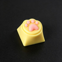 Millantech Personnalisation de touches ABS+Silicone Patte de Chat, Touches Esc Mignonnes pour Clavier Mécanique, Touches Patte de Chat à Axe Croisé