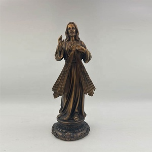 Statua Personalizzata in Poliresina Dorata di Gesù della <span class=keywords><strong>Divina</strong></span> Misericordia - Product Image 1