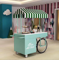 Mini chariot de nourriture mobile de rue personnalisé remorque de nourriture mobile de bar de hot dog de crème glacée de café