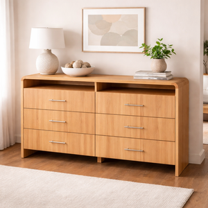 RIVEO RANGE Collection Dresser 6 Drawers Bedroom Furniture Luxury Design Eco-Friendly Bedroom Furniture Vietnam Manufacturer - Product Image 5