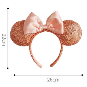 رباط رأس على شكل أذن فأرة للكبار/الأطفال ربطة رأس بترتر مع آذان فأرة حدائق ترفيهية مستوحاة من ميكي - Product Image 5