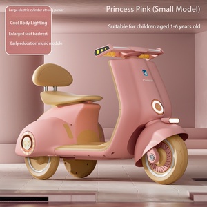 Tricycle électrique <span class=keywords><strong>en</strong></span> plastique pour enfants avec batterie 6V 4A et moteur 380, fonction éducative précoce - Product Image 4
