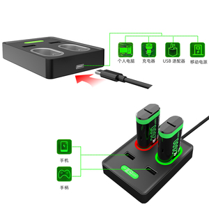 Para X <span class=keywords><strong>Box</strong></span> One 2600mWh Juego de batería recargable para X <span class=keywords><strong>Box</strong></span> <span class=keywords><strong>Series</strong></span> <span class=keywords><strong>S</strong></span> Estación de carga del controlador - Product Image 3