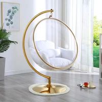 Chaise suspendue de jardin en acrylique transparent avec support – Offre spéciale