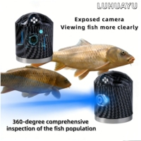 Détecteurs de poissons portables, caméra vidéo sous-marine 360° pour bateau de pêche, étanche IP68, batterie au lithium 10-20H