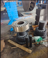 Testeur de traction électro-hydraulique horizontal 500KN pour la résistance à la rupture des chaînes de levage, des équipements de treuilage et des tiges d'ancrage, pour banc d'essai haute performance