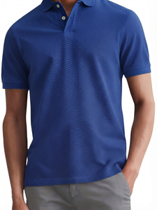 เสื้อโปโลผู้ชายสีชมพู ผ้าฝ้าย 100% ระบายอากาศได้ดี แห้งเร็ว สวมใส่สบาย ทรงปกติ สีพื้น - Product Image 4