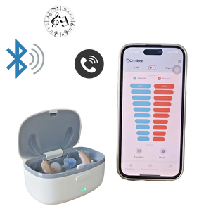 Prothèses auditives numériques rechargeables à 16 canaux de qualité médicale pour personnes âgées et adultes Prothèse auditive RIC avec fonction d'appel téléphonique et de musique - Product Image 2