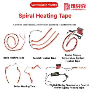 Спиральная нагревательная лента для труб, силиконовый резиновый материал, устойчивый к коррозии, полное покрытие, защита для труб, гибкий нагреватель - Product Image 5