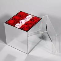 JAYI – boîte à fleurs en acrylique transparent de luxe, boîtes en acrylique pour fleurs conservées