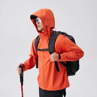 Veste à col roulé pour homme et femme, automne/hiver, coque rigide, fermeture éclair, imperméable, coupe-vent, grande taille, randonnée en plein air, sports