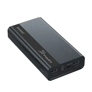 Konfulon Power Bank 2023 USB 22.5W, pengisi daya baterai eksternal portabel ponsel pengisian cepat 20000mah untuk ponsel