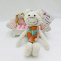 Fabricant OEM ODM – Adorables jouets en peluche en forme d'ours, porte-clés en peluche, porte-clés en peluche personnalisé, pendentif en peluche pour sac