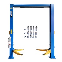 En Stock, Elevador Hidráulico de Dos Postes para Autos, Capacidad de Carga 4 Toneladas (10000 LBS), Cilindro Doble, para Techos Bajos