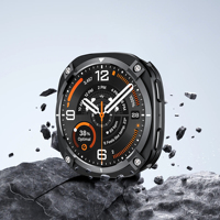 Coque de montre intelligente en alliage de zinc argenté titane 44 mm pour Samsung Galaxy 8 Series 9