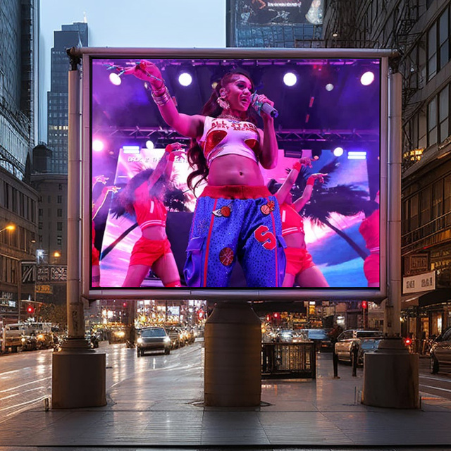 Large Outdoor Full Color LED Panel Display P2-P8 Customizable Pixel Pitch Exterior Fixed Billboard Advertising Screen CE ROHS