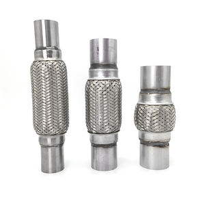 Tubo de escape flexible universal de acero inoxidable a precio de fábrica con boquilla, servicio personalizado disponible - Product Image 3