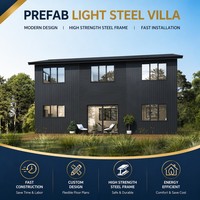 Casa Prefabricada, Villa de Estructura de Acero Duradera con Diseño de Bajo Mantenimiento para Proyectos Residenciales Privados e Inversionistas