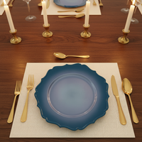 Assiettes de Présentation Personnalisées Pigmentées de 13 Pouces pour Mariages, Luxe, Durables, Réutilisables, pour Dîners, Anniversaires, Hôtels et Événements - Offre Spéciale