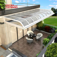 Auvent de terrasse extérieur fabriqué en usine, pare-soleil rétractable avec télécommande, terrasse ou patio à domicile aux États-Unis, auvent de fenêtre en aluminium