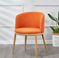 Chaise de salle à manger moderne en tissu, légère, durable et portable pour la réception d'hôtel, la maison et l'usage commercial