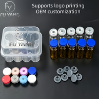Boîte de rangement pour poudre lyophilisée 3 ml à 10 compartiments, étui de voyage pour poudre lyophilisée, organisateur de flacons de laboratoire + bouteille + bouchon à sertir + bouchon de retenue, pack combiné pour laboratoire en vrac OEM