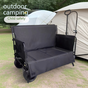 Chariot tout-terrain en alliage d'aluminium à quatre roues, capacité de charge de 330 lb, pliable, double accès pour le shopping en plein air, OEM - Product Image 6