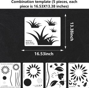 <span class=keywords><strong>Plantilla</strong></span> de <span class=keywords><strong>mariposas</strong></span> de girasol reutilizable grande DIY pintura de pared de madera para el hogar diseño de jardín <span class=keywords><strong>plantilla</strong></span> decorativa única para manualidades - Product Image 2