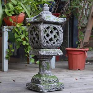 Chinois <span class=keywords><strong>Zen</strong></span> pierre pagode lumières solaires ornements de jardin extérieur pour cour balcon palais lanterne décor pour famille d'accueil japonais - Product Image 5