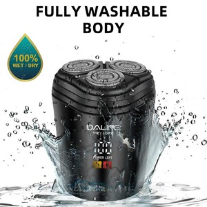 <span class=keywords><strong>Afeitadora</strong></span> profesional <span class=keywords><strong>DALING</strong></span> con tres cuchillas giratorias Cuerpo totalmente impermeable Pantalla digital incorporada - Product Image 4