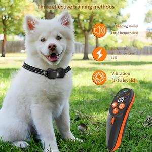 Haustier-Ferntrainer gegen Bellen <span class=keywords><strong>1000m</strong></span> Effektive Reichweite 3 Trainingsmodi IP67 Wasserdicht Typ-C Schnellladung Einstellbar - Product Image 4