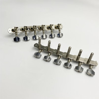 High Quality Wholesale 6 Unit Double Hole Steel Pillar Square Head Tuning Pegs for 12 String Guitar Accessories