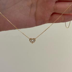 Collar Wenchi de Plata Pura S925 con Colgante de Corazón Rojo Pequeño de Lujo Chino, Modelo 23715, Diseño Único - Product Image 1