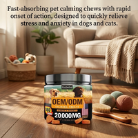 Friandises calmantes haute puissance 20 000 mg pour chiens et chats, 360 g (12,7 oz), formule à action rapide pour soulager l'anxiété, aide à la calmarie à prise rapide
