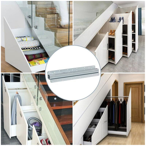 Kim Loại cài đặt khung tủ quần áo gắn slideway đường sắt loạt tải ẩn dưới undermount nhiệm vụ nặng nề Ngăn kéo trượt cho cầu thang tủ - Product Image 6