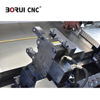 BR650D CE-zertifizierte CNC-Schrägbett-Drehmaschine mit hoher Steifigkeit, Fanuc-Steuerung und Späneförderer für die Bearbeitung schwerer Metallteile